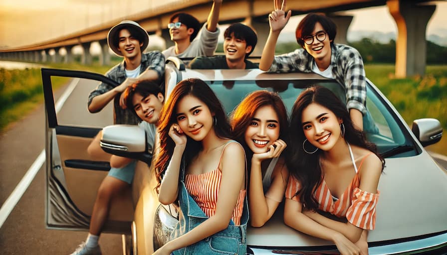 thuê xe cần thơ tham quan miền tây cùng nhóm bạn