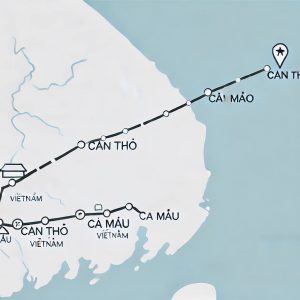 bản đồ của thuê xe 7 chỗ đi cà mau