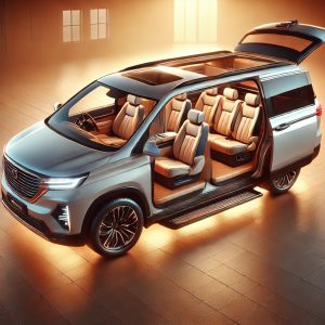 nội thất xe cao cấp của thuê xe 7 chỗ đi cà mau