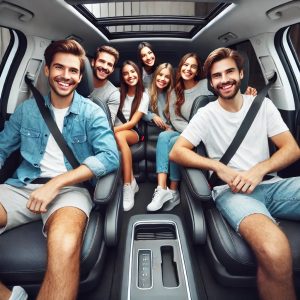 khách hàng vui vẻ hài lòng với chất lượng dịch vụ thuê xe 7 chỗ cần thơ đi quận 1 sài gòn của bích long