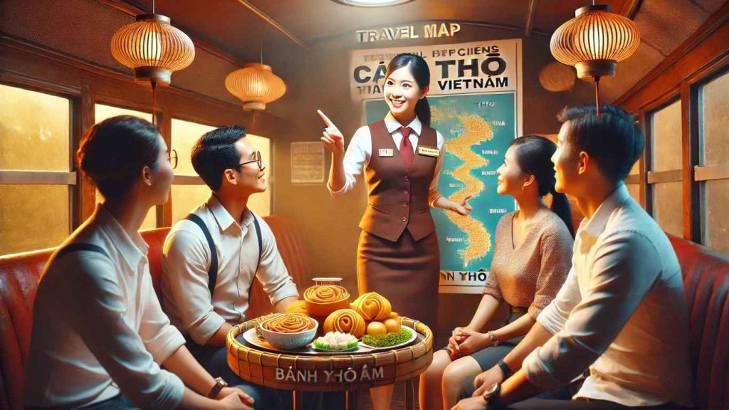 cho thuê xe dịch vụ bích long đang tư vấn lộ trình cho khách hàng