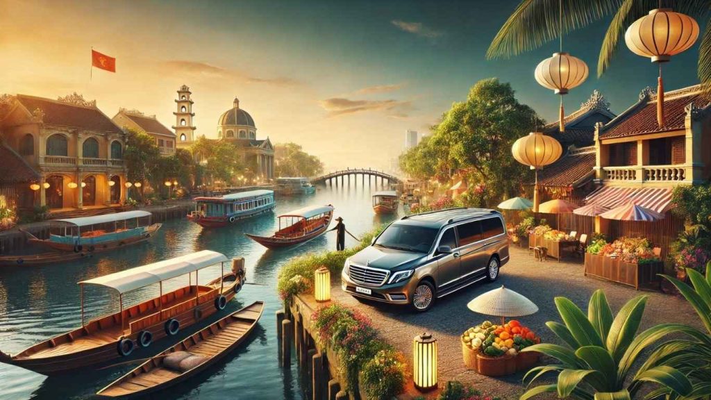 dịch vụ thuê xe hợp đồng cần thơ bích long chờ khách ở khu du lịch miền tây