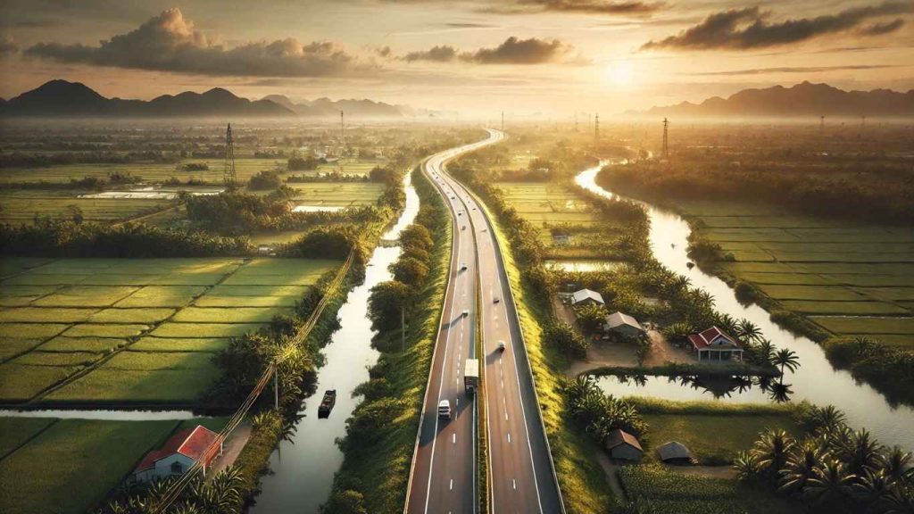 thuê xe 4 chỗ tân sơn nhất đi cần thơ dưới ánh hoàng hôn miền tây
