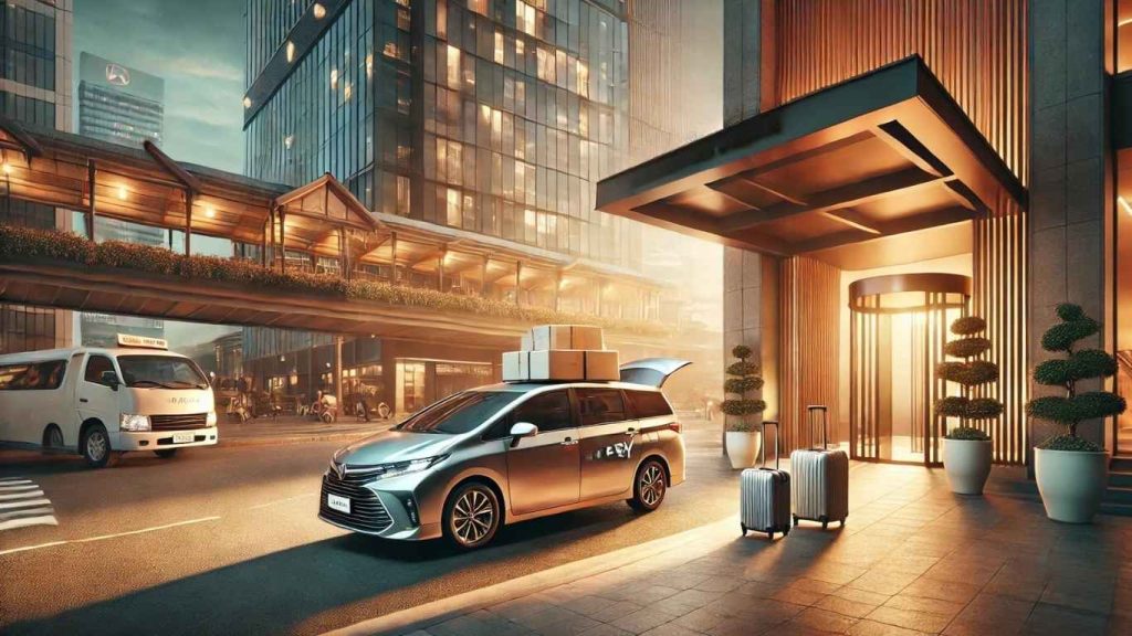 bao xe 7 chỗ tại cần thơ bích long đón khách tại khách sạn cần thơ