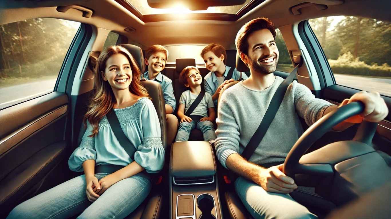 gia đình hài lòng với dịch vụ thuê xe 4 chỗ 7 chỗ cần thơ đi rạch giá kiên giang