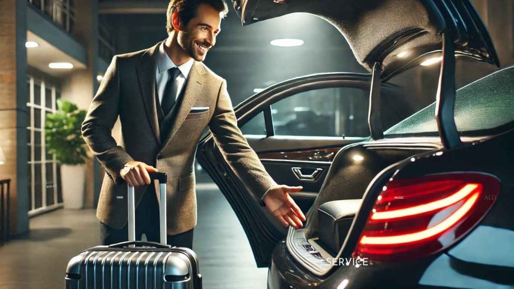 tài xế của thuê xe 4 chỗ 7 chỗ du lịch miền tây lấy hành lý cho khách