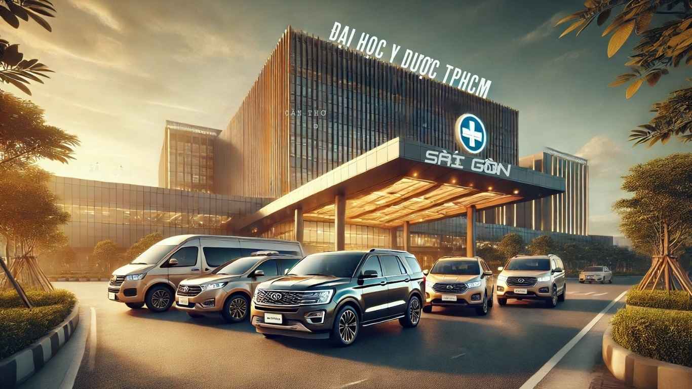 thuê xe 4 chỗ 7 chỗ cần thơ đi bệnh viện sài gòn chờ đón khách