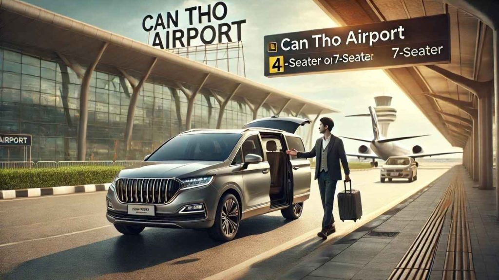 thuê xe 4 chỗ 7 chỗ sân bay cần thơ đưa đón khách sân bay đúng giờ