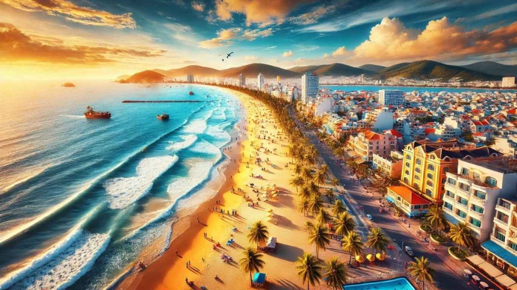 thuê xe cần thơ đi bà rịa vũng tàu với bãi biển vũng tàu hoàng hôn