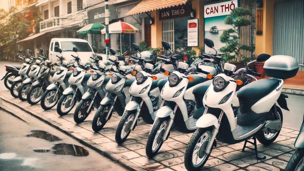 thuê xe cần thơ du lịch miền tây với đa dạng xe máy