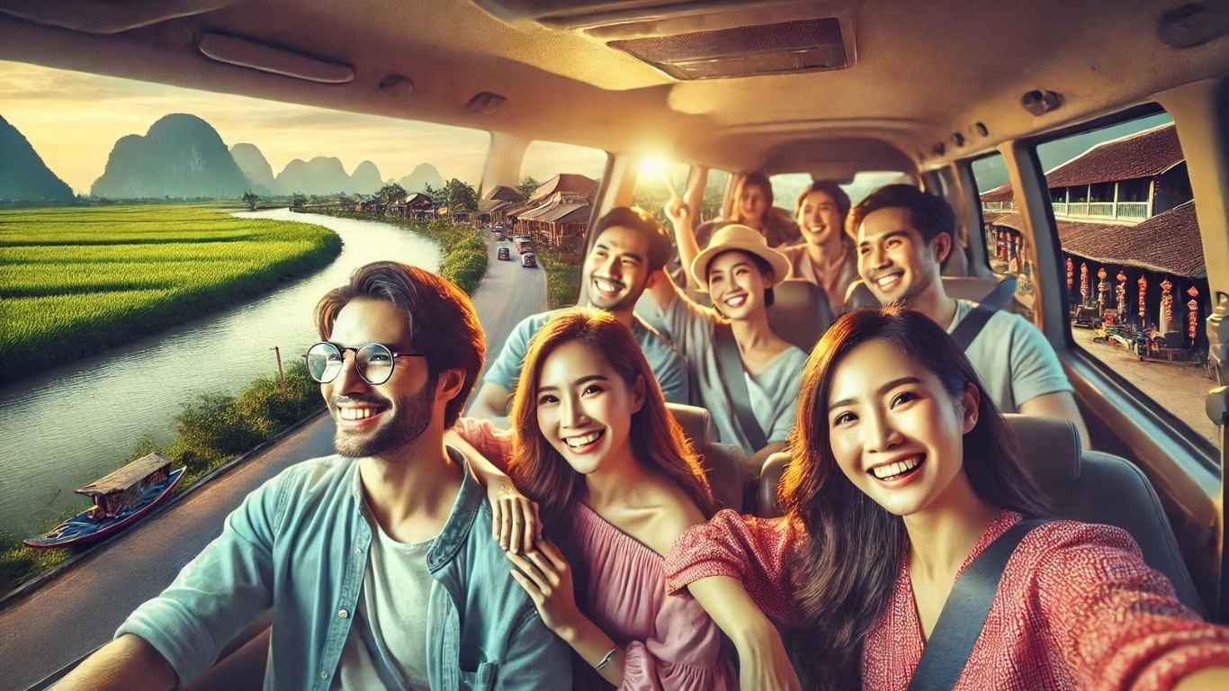 thuê xe cần thơ tham quan các tỉnh miền tây với nhóm bạn