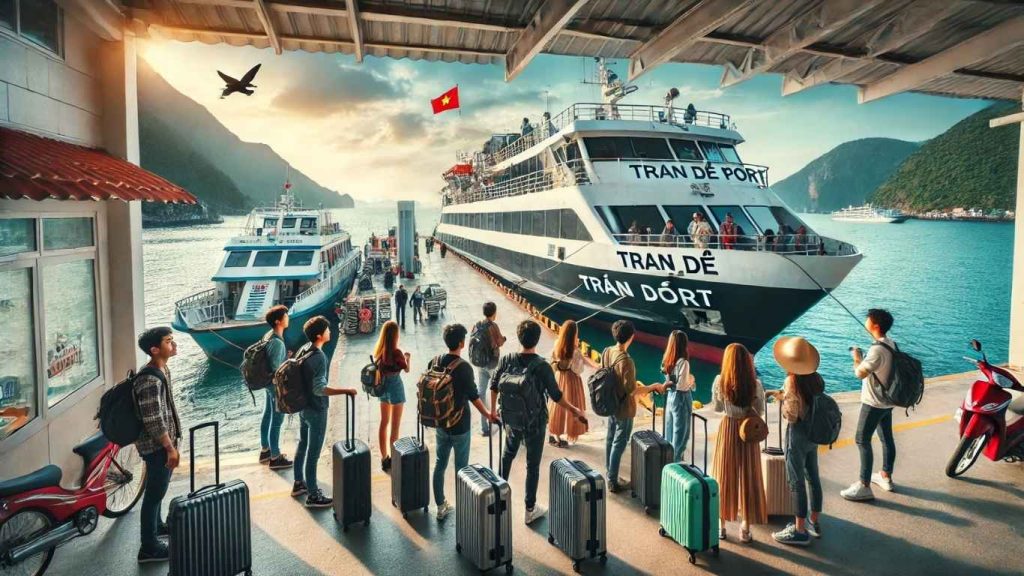 thuê xe sân bay cần thơ đi cảng trần đề sóc trăng với tàu cao tốc đi côn đảo chờ sẳn