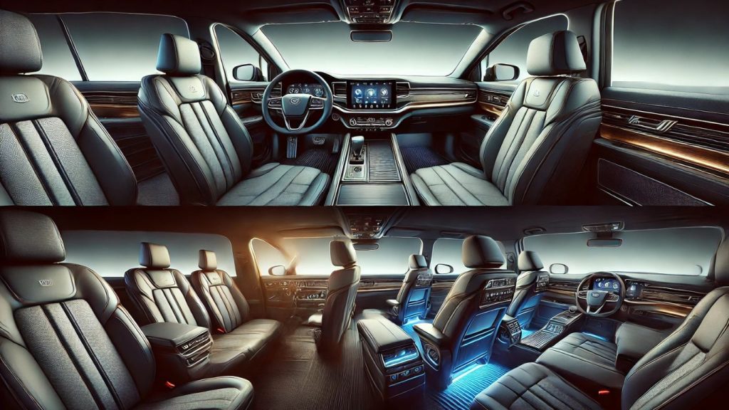 thuê xe đi chùa bà châu đốc an giang với nội thất xe cao cấp